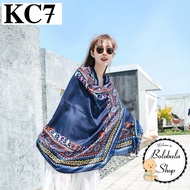 Khăn choàng Boho đi biển họa tiết thổ cẩm vintage 1m8 x 0.9m