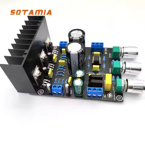 SOTAMIA LM1875 Power Amplifier Audio Board 2.1 Channel Subwoofer Amplifier Sound Amplificador Home T