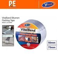 V-TECH VITAL BAND BITUMEN FLASHING TAPE PITA GAM ATAP BOCOR PENAMPAL ZINK LUBANG 50MM x 1.5MM X 10M