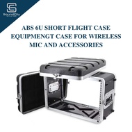 ABS 6U Short Flight Case Equipment Case For Wireless Mic and Acessories
