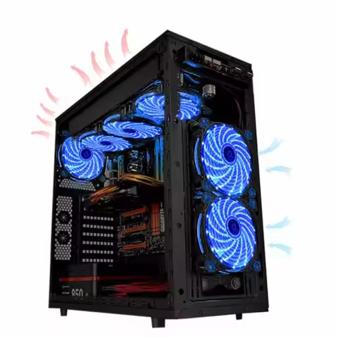 120mm Ultra Silent Computer PC Fan 15 LED CPU Case Fan LED Heatsink Cooler Master Cooling Fan 12V 4P
