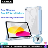 KENKE iPad Case With pen slot Transparent Anti-bending Case for Apple iPad iPad 10.2 gen 9th 8th 7th 2019 iPad Air 4th gen Air 5 2022 M2 Pro 11 Pro 12.9 2021 2020 Pro Cover Silicone Soft Edge DIY Spot Free shipping Apple Pencil 2 Charge