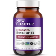 Iron Supplement, Whole-Food Fermented Iron Complex Made with Organic Vegetables & Herbs + One Daily 