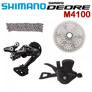 ใหม่ Shimano Deore M4100 M5120 M6000 Groupset 10ความเร็ว M4100 Shifter M4100 11-42T 11-46T Cassette 