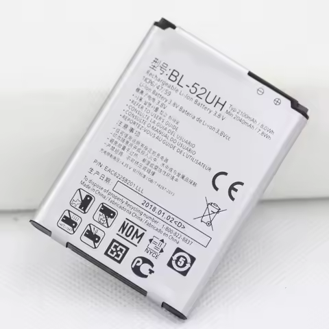 ISUNOO 2100mah BL-52UH Battery for LG BL 52UH Spirit H422 D280N D285 D320 D325 DUAL SIM H443 interna