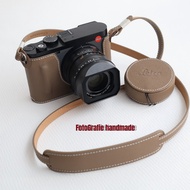 LEICA LEICA LEICA Q3 43 apo/Q1/Q2/Q3 Handmade Genuine Leather Leather Case Protective Case Base Came