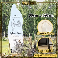 MIRRORKU Cermin Kahwin Berdiri Panjang Estetik Welcome Board Wedding Mirror Frameless Cloud Mirror