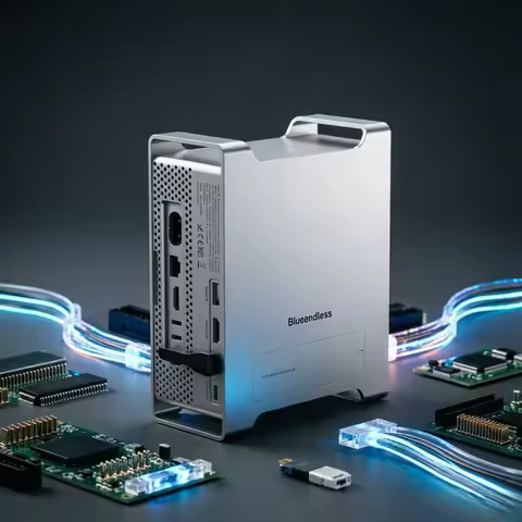2024 Mac Mini M4 M4 Pro Docking Station Stand M.2 NVMe SSD Enclosure 4K 60HZ HDMI SD4.0 TF4.0 10Gbps