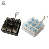 [szgrqkj3] Keyboard Fidget Clicker Toy Keychain Lightweight Sturdy Decompression Button Finger Click