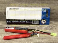 [雷鋒玩具模型]-怪怪 G&amp;G 11.1V 900mah 20C 雙胞胎 鋰電池 田宮頭