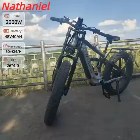 Nathaniel SYR09 Electric bike dual motor 2000W 48V 40Ah mountain E-bike 26*4.0 fat tire all terrains