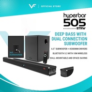 Vinnfier VF Hyperbar 505 M BTRW 2024  Wireless Soundbar Wireless Subwoofer Karaoke System Built In M