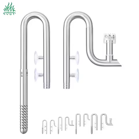 Week Aqua Fish Tank 304 Stainless Steel Filter Tube With Surface Skimmer For Inflow And Outflow Of L