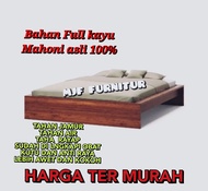 Tempat tidur kayu tanpa sandaran/Ranjang kayu lesehan Dipan kayu Alas kasur kayu slim Alas tempat ti