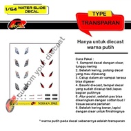 T218 Transparent Hotwheels Decal 1/ Nissan 350Z detailing64