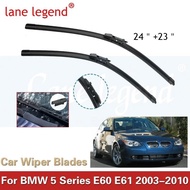 Car Wiper For BMW 5 Series 520i 523i 525i 528i 530i E60 E61 2003-2010 Front Wiper Blades Soft Rubber