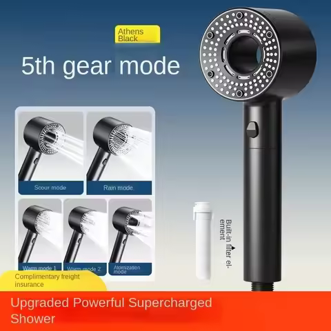 Nano micro bubble hand shower supercharged beauty shower head