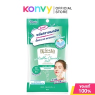 Bifesta Micellar Cleansing Sheet Acne Care 10 Sheets บิเฟสต้า แผ่นเช็ดเครื่องสำอาง สำหรับผิวบอบบางเป