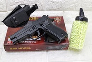 武SHOW KWC P226 手槍 空氣槍 黑 + 奶瓶 + 槍套 ( KA15 SIG SAUGER MK25