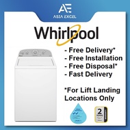 WHIRLPOOL 3LWTW4815FW 15KG PROFESSIONAL HIGH EFFICIENCY AGITATOR TOP LOAD WASHING MACHINE