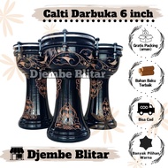 Calti Darbuka 6 inch Dumbuk Mika Kendang Children's Wooden Toy Traditional Musical Instrument Jimbe 