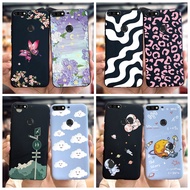 For Huawei Y7 Prime 2018 Case Nova 2 Lite Back Cover LDN-L21 Fashion Flower Butterfly Shell For Honor 7C Y7 2018 Bumper