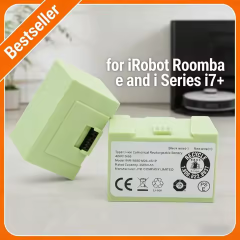 For iRobot Roomba i7 i3 i4 E5 E6 Long Lasting Battery 14.4V 5000mAh for Models 7150 7550 3150 3550 e