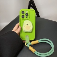 Avocado Stand Suitable for iPhone 16 Phone Case iPhone15141312Female 7p8plusXSMAX Doll Cover V1RK