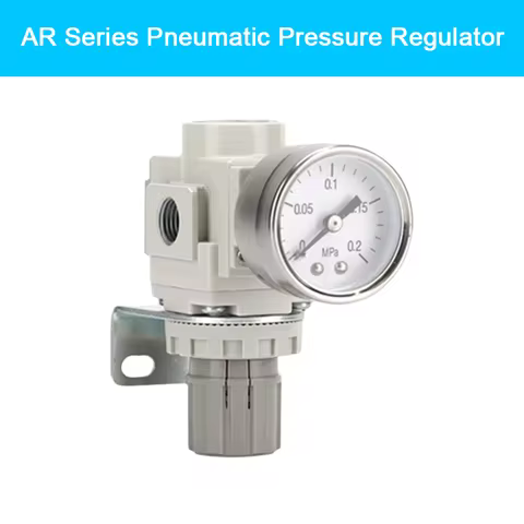 NEW Type AR Series Pneumatic Pressure Regulator Air Compressor Regulating Valve AR10-M5BG-A AR20-02B