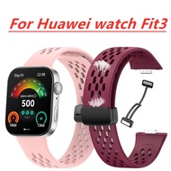 Magnetic Breathable Strap for Huawei Watch Fit3 Smart Watch Sport Wristband for Huawei Watch Fit 3 Accessories