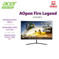 ACER AOPEN 27HC5R Z1BMIIPX 27 FHD 280Hz DP+HDMI LED CURVED GAMING MONITOR_BLACK