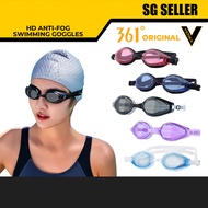 [SG SELLER] ORIGINAL 361° BRAND Adult Swimming Goggles HD  waterproof anti-fog lenses swimming goggl