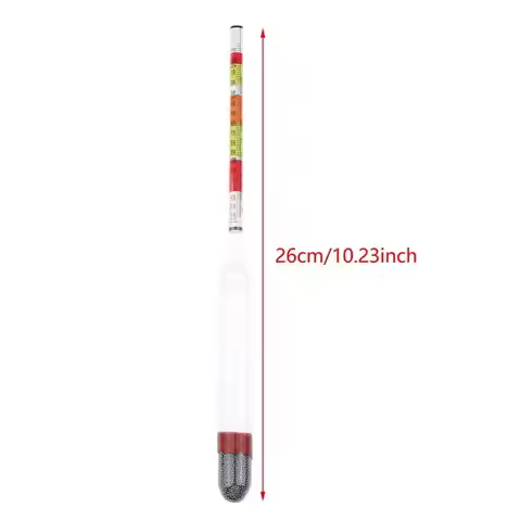 1Pcs Triple Scale Hydrometer High Precision Specific Gravity Tester for Alcohol Brix Test Beer Winem