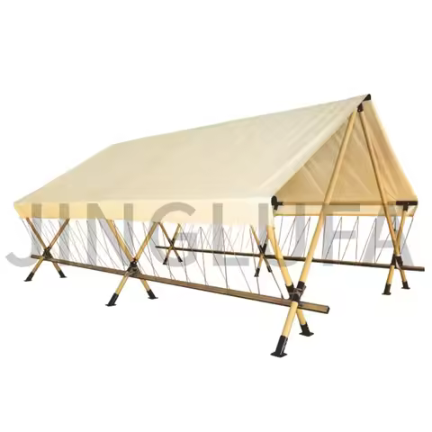 New Fashion Outdoor Camp Stall Tent Canvas Trade Show Gazebo Tent Courtyard Canopy Market Stall Comm