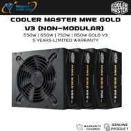 COOLER MASTER MWE GOLD V3 550W / 650W / 750W / 850W 80 PLUS GOLD ATX3.1 PCIE5.1 NON MODULAR PSU