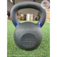 Powder Coat Kettlebell 18kg Cast Iron Bells for strength and conditioning