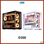 Jonsbo D300 PC ITX / MATX Gaming Chassis Desktop Casing ( Black / White )