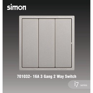 Simon i7 701032 3 Gang 2 Way Switch triple hotel Switch