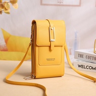 Tas HP Wanita Touch Screen Dompet HP Multifungsi Import Tas Selempang Wanita Kulit Pocket HP