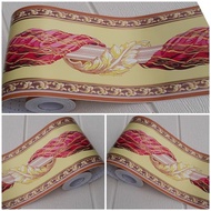 Wall border lis border sticker yellow pink