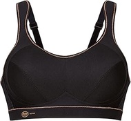 Extreme Control Soft Cup Sports Bra 5527 Black/Gold 30D