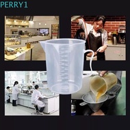 PERRY1 Measuring Cup Chemistry Laboratory 250/500/1000/ml Reusable Durable Plastic Measuring Cylinder