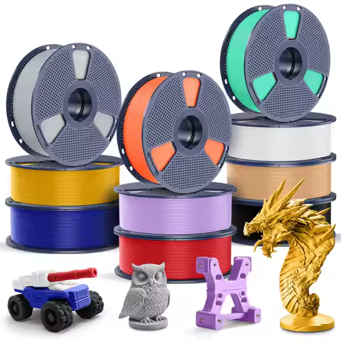 SUNLU PETG filament 3D Printer filament PETG/PLA/ABS 10kg 1.75mm 1kg/roll Neatly Wound Filament Vacu