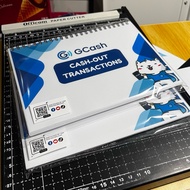 GCASH TRANSACTION NOTEBOOK CASH-IN CASH-OUT PAYMENTS craftstudio by tina