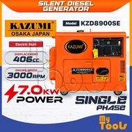 Mytools KAZUMI JAPAN KZD8900SE Silent Diesel Generator 7000W (Electric Start)