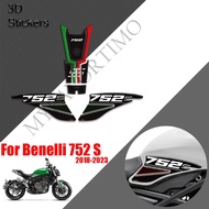For Benelli 752S 752 S Fuel Tank Pad Sticker Motorcycle Tank Protector Decals Waterproof moto Access