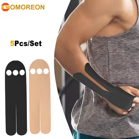 5PCS Kinesiology Tape for Wrist, Waterproof & Breathable Precut Kinesiology Tape, Bowling Wrist Tape