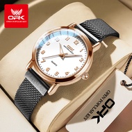 OPK นาฬิกาข้อมือ สำหรับผู้หญิง แบรนด์แท้ กันน้ำ 2026 นาฬิกาข้อมือแฟชั่นสไตล์เกาหลี หรูหรา สแตนเลสสตี