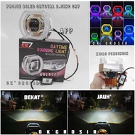 CR7 ZE 10 APP - Projector biled Shroud Crystal APP Cr7 Body Silver 4.5 Inch plus DEVIL and cooling f