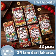 12Pcs Chinese New Year 2025 Snake Angpao Chinese New Year Snake/ Chinese New Year Snake/